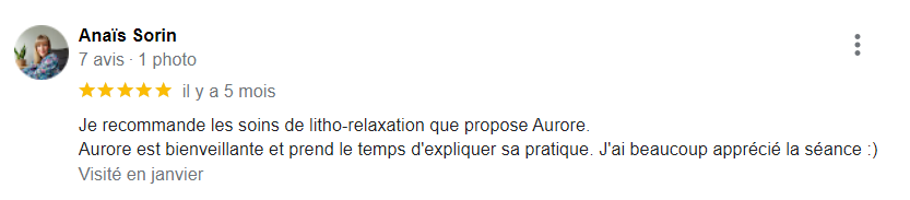 Témoignage de cliente satisfaite après un accompagnement en transformation professionnelle.