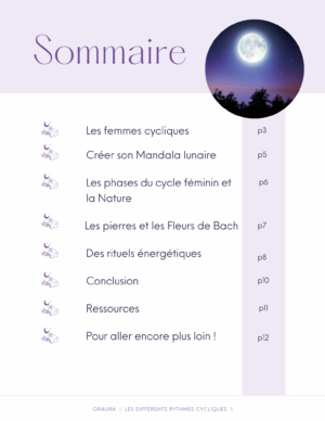 Ebook – Éveillez-vous aux différents rythmes cycliques – Un voyage holistique à travers le féminin, la nature et la lune.