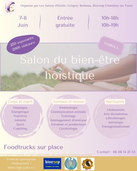 Lire la suite à propos de l’article Retrouvez-moi au Salon du Bien-Être Holistique et de l’Ésotérisme de Tours – 7 & 8 juin 2025