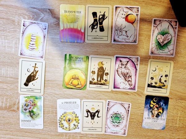 Lecture d’oracles en visio pour une guidance intuitive, accompagnement spirituel des femmes en transition de vie.
