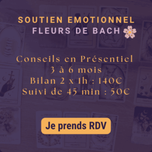 Tarif pour le soutien émotionnel avec les Fleurs de Bach
