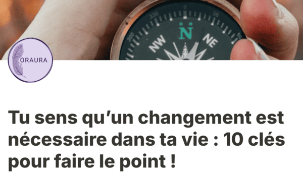Femme en réflexion découvrant son niveau d'alignement grâce à un test gratuit pour mieux vivre une transition de vie, un changement personnel ou professionnel.